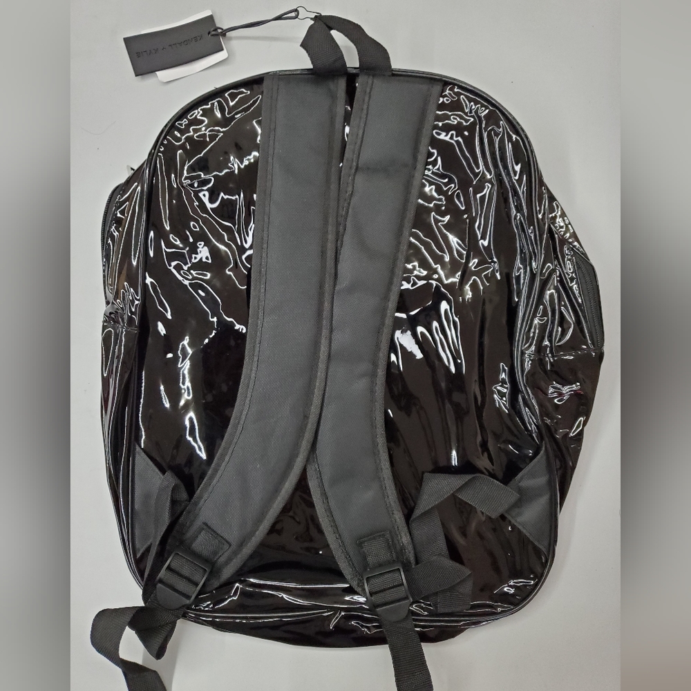 NWT *rare* Kendall & Kylie Clear/Black PVC Backpack - Picture 2 of 6